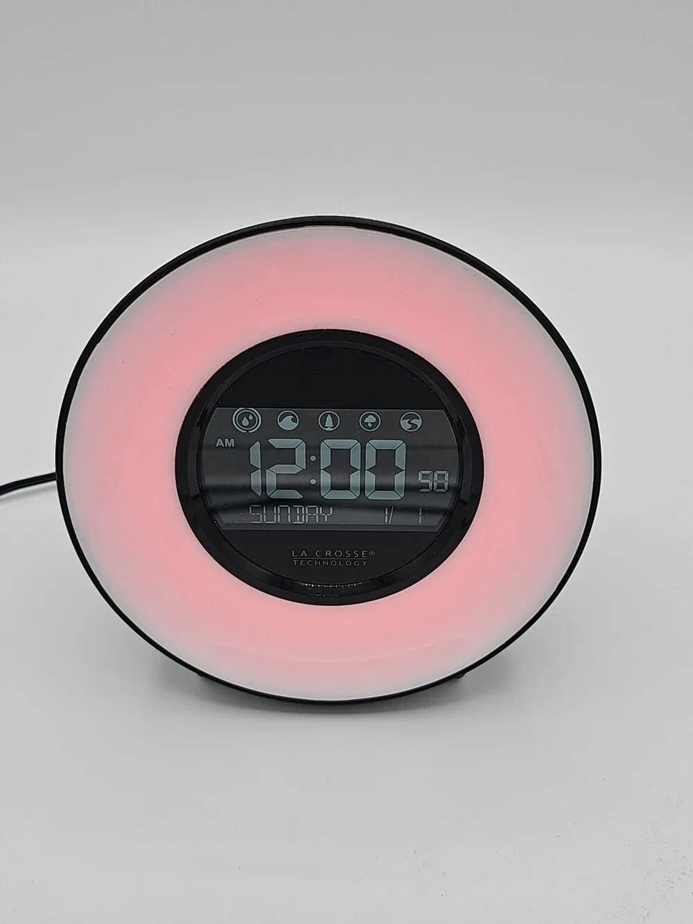 C85135 La Crosse Technology Mood Light & Nature Sound Digital Alarm Clock